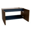 Mondiaz JOYA-DLUX Meuble de salle de bains - 80cm - couleur Walnut - Vasque FAYE position Droite Sans trou de robinet couleur Saba SW1424651