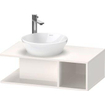 Duravit D-neo Meuble sous vasque 80x48x26cm sans tiroir Blanc haute brillance SW641240