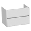 BRAUER Adore meuble de salle de bains 80cm blanc haute brillance sans miroir SW8823