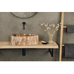 Differnz Fossil vasque à poser 45x12cm bois Crème SW811263
