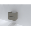 HR badmeubelen Infinity Meuble sous lavabo - 60x44.8x55cm - 2 tiroirs - sans poignée - beige mat SW872597
