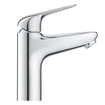 GROHE Euroeco Wastafelmengkraan - m-size - met pop-up waste - chroom SW1077306