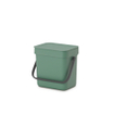 Brabantia Sort & Go afvalbakje - 3 liter - hengsel - fir green SW1117356