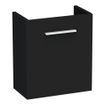 BRAUER Trust Meuble sous lave-mains - 40x45x22cm - 1 porte - sans poignée - gauche - Noir mat SW370775
