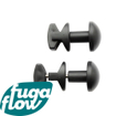 FugaFlow Eccelente Acces set handdoekhaakjes mat zwart - set van 2 SW1123598