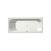 Xenz Aruba Ligbad - 170x75x48 - afvoer Midden - acryl - wit mat SW102880