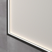 Ink spiegels miroir sp19 rectangle dans un cadre en acier avec chauffage à led. couleur changeante. dimmable et interrupteur 100x50cm noir mat SW693058