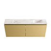 MONDIAZ TURE-DLUX Meuble toilette - 120cm - Oro - EDEN - vasque Frappe - position droite - sans trou de robinet SW1102909