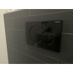 Geberit Sigma01 bedieningplaat met dualflush frontbediening voor toilet 24.6x16.4cm zwart glans OUTLET STORE18392