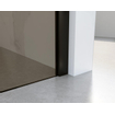 FortiFura Galeria inloopdouche - 100x200cm - rookglas - wandarm - mat zwart SW915418