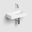 Clou Vale fonteinen keramiek fontein 38x19x7cm zonder kraangat links Wit mat SW451451