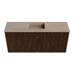 Mondiaz JOYA-DLUX 90cm toiletmeubel - kleur Walnut - Wastafel FAYE positie Midden 1 kraangat kleur Saba. SW1424649