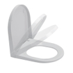 QeramiQ Comfort Compact WC suspendu sans bride avec abattant frein de chute et déclipsable blanc SW439182