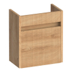 BRAUER Adore Wavy meuble lave-mains - 40x45x22cm - avec 1 porte sans poignée pivotant à gauche Forest Tan SW1198505
