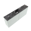 MONDIAZ TURE-DLUX Meuble toilette - 120cm - Greey - EDEN - vasque Lava - position centrale - 1 trou de robinet SW1103803