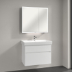 Villeroy & Boch My view armoire de toilette - 80x75cm - 2 portes 3 prises LED SW641561