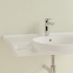 Villeroy & boch vicare lavabo 81x56x18.5cm ovale 1 trou pour robinet avec trou de trop-plein blanc alpin céramique brillante SW654867