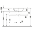 Duravit Bacino vasque à poser rectangulaire 55x42cm blanc 0291327