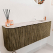 Mondiaz JOYA-DLUX 111.6cm toiletmeubel - ronding links kleur Dusk - Wastafel FAYE positie Rechts 1 kraangat kleur Nata. SW1425940
