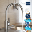GROHE Get Keukenkraan - hoog - chroom SW706425