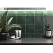 SAMPLE Terravito Viondo carreau mural - 13x13cm - 10mm - Carré - Vert ancien Brillant SW735965