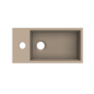 Arcqua Flair fontaine - 36x18x9cm - marbre coulé - 1 trou de robinet - gauche - truffe mat SW1474760
