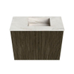 Mondiaz JOYA-DLUX Meuble de salle de bains 50cm - couleur Shadow - Vasque FAYE position Droite 1 trou de robinet couleur Ostra. SW1422974
