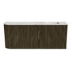 Mondiaz JOYA-DLUX 101.6cm toiletmeubel - ronding links kleur Shadow - Wastafel FAYE positie Rechts 1 kraangat kleur Frappe. SW1422736