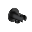 FortiFura Calvi Coude pour flexible de douche avec rosace ronde Noir mat SW542644