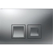 Geberit delta 35 plaque de commande, 2 boutons affleurant df 24.6x16.4cm match chrome SW765588