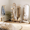 Umbra Bellwood kledingrek - 106x39x167cm - eucalyptushout wit/naturel OUTLETSTORE STORE32500