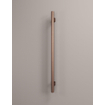 Hotbath &MORE Handdoekradiator - 5x115cm - rond - met geintergreerde schakelaar - verticaal - geborsteld koper PVD SW1245819
