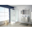 GO by Van Marcke Khone IV cabine de douche complètement fermée 90x90cm carrée 2 portes mortier jointuresantes SW637100