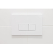 Geberit Inbouwreservoir UP320 met QeramiQ push bedieningsplaat - dualflush - rechthoekige knoppen - kunststof wit glans SW976090