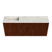 Mondiaz JOYA-DLUX 100cm meuble de salle de bains - couleur Ruby - Vasque FAYE position Gauche 1 trou de robinet couleur Ostra. SW1423774