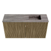 Mondiaz JOYA-DLUX Meuble de toilette 80cm - couleur Dusk - Vasque FAYE position Droite Sans trou de robinet couleur Oza SW1425983