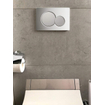 Geberit Sigma01 Plaque de commande à double touche, pour chasse d'eau frontale, dimension 24,6 x 16,4 cm, chrome mat SW420175