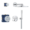 GROHE QuickFix Precision SmartControl Système de douche encastré - tête de douche Vitalio SmartActive 310 - chrome. SW1120180