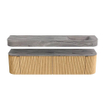MONDIAZ THOR-DLUX Meuble de salle de bains 180cm arrondi gauche + droite couleur Oak avec 2 tiroirs et 2 portes. Vasque suspendue CLOUD Droite 1 trou de robinet couleur Sombra. SW1466270