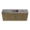 Mondiaz JOYA-DLUX 100cm meuble de toilette - couleur Dusk - Vasque FAYE position Milieu Sans trou de robinet couleur Sombra. SW1426146
