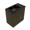 Mondiaz JOYA 40cm meuble de toilette - couleur Shadow - Vasque FAYE position Gauche 1 trou de robinet couleur Urban. SW1421490