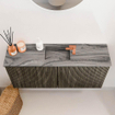 Mondiaz JOYA-DLUX 90cm toiletmeubel - kleur Shadow - Wastafel FAYE positie Midden 1 kraangat kleur Sombra. SW1425202