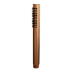 Brauer Copper Edition Regendoucheset inbouw - hoofddouche 20cm - 3 gladde knoppen - rechte wandarm - glijstang - handdouche staaf 1 stand - PVD - geborsteld koper SW374502