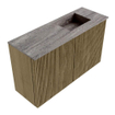 Mondiaz JOYA-DLUX 70cm meuble de toilette - couleur Dusk - Vasque FAYE position Droite Sans trou de robinet couleur Oza. SW1425987
