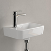 Villeroy & Boch O.novo lave-mains 36X25cm - 1 trou de robinet à gauche sans trop-plein ceramic+ blanc SW448502
