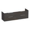 BRAUER Elevate wastafelonderkast 160 excl. opleggrepen 4 softclose lades en 2 sifon uitsparingen - Timber Anthracite SW1200143