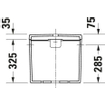 DuravitD-Neoduoblokreservoir + binnenwerk v. aansluiting links of rechts39.5X18X36cmdualflush m. WGwit SW640406