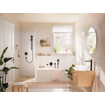 Hansgrohe Rebris S 1-gats highriser wastafelkraan 240 coolstart m. waste mat zwart OUTLETSTORE STORE43788