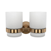 Haceka Kosmos Double Porte-gobelet - verre - cuivre brossé SW955698