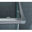 Xellanz Eco hoekinstap cabine met 2 schuifdeuren 1000 x 1000 x 1900 x 5 mm nano helder glas/chroom SW536668